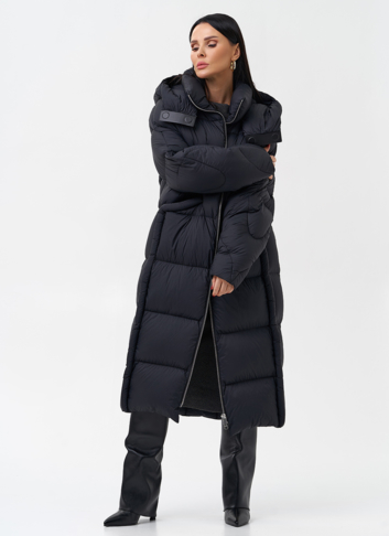 Женский пуховик с капюшоном 