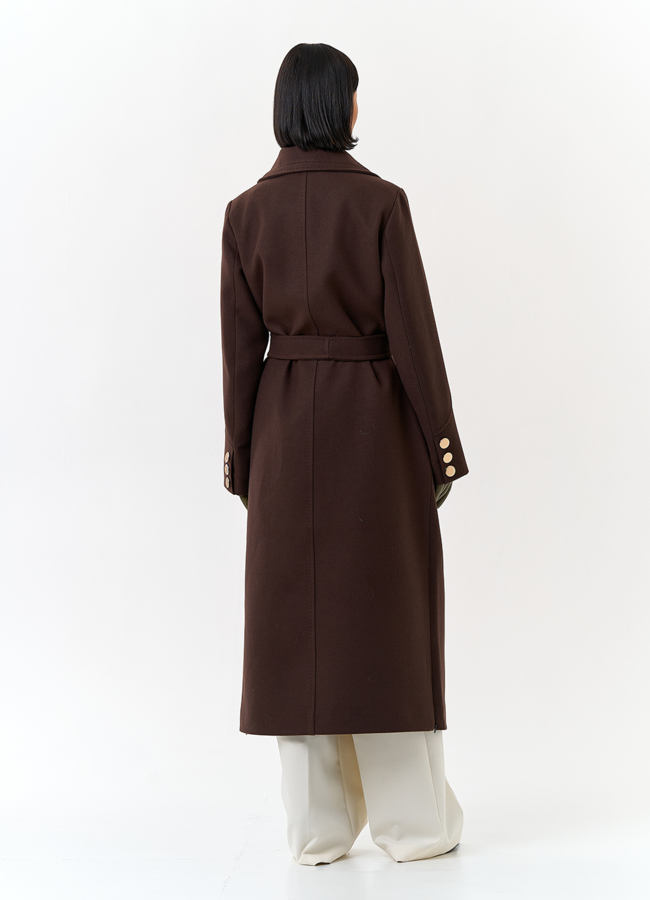 фото Женское пальто с английским воротником модель № 32806