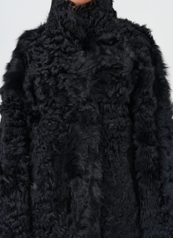 Женская двухсторонняя натуральная дубленка