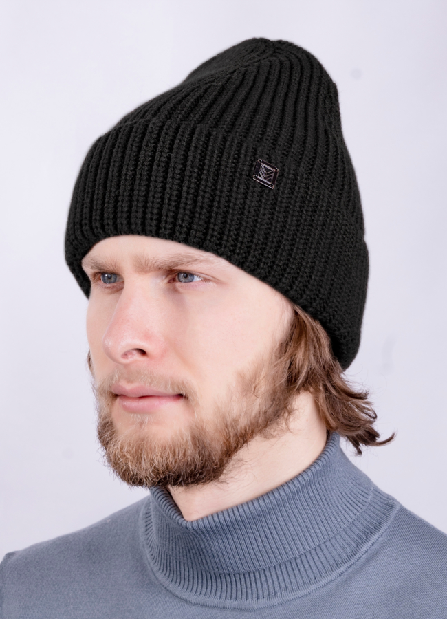 Шапка мужская  модель № 79659 меха малина