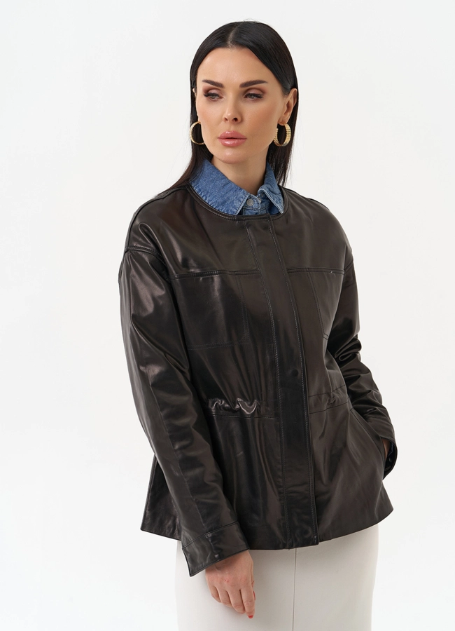 Куртка женская из натуральной кожи модель № 30095 универмаг малина фото