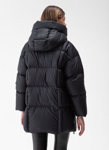 Женский пуховик с капюшоном 