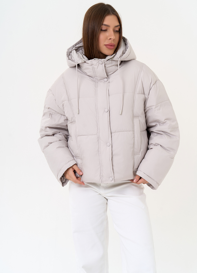 фото Женский короткий пуховик с капюшоном модель № 31579