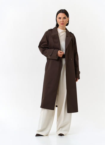 Женский плащ с поясом