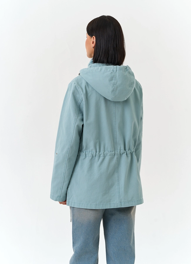 фото Женская ветровка с капюшоном модель № 33136