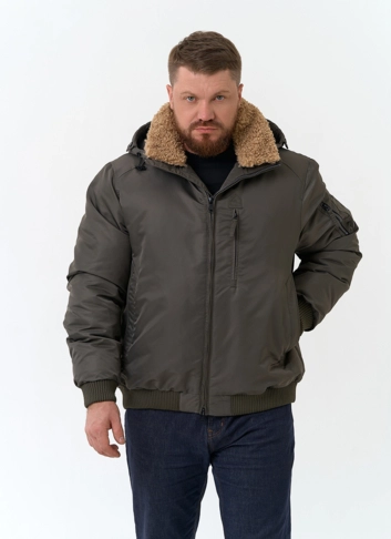 Мужская куртка бомбер с капюшоном Мужская куртка бомбер с капюшоном фото