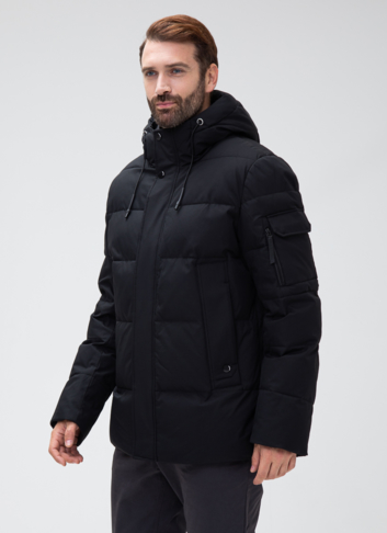 Мужской пуховик с капюшоном 