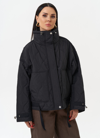 Короткая куртка с воротником стойкой