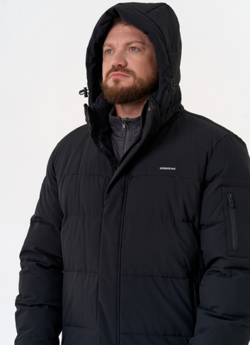 Мужской пуховик с капюшоном