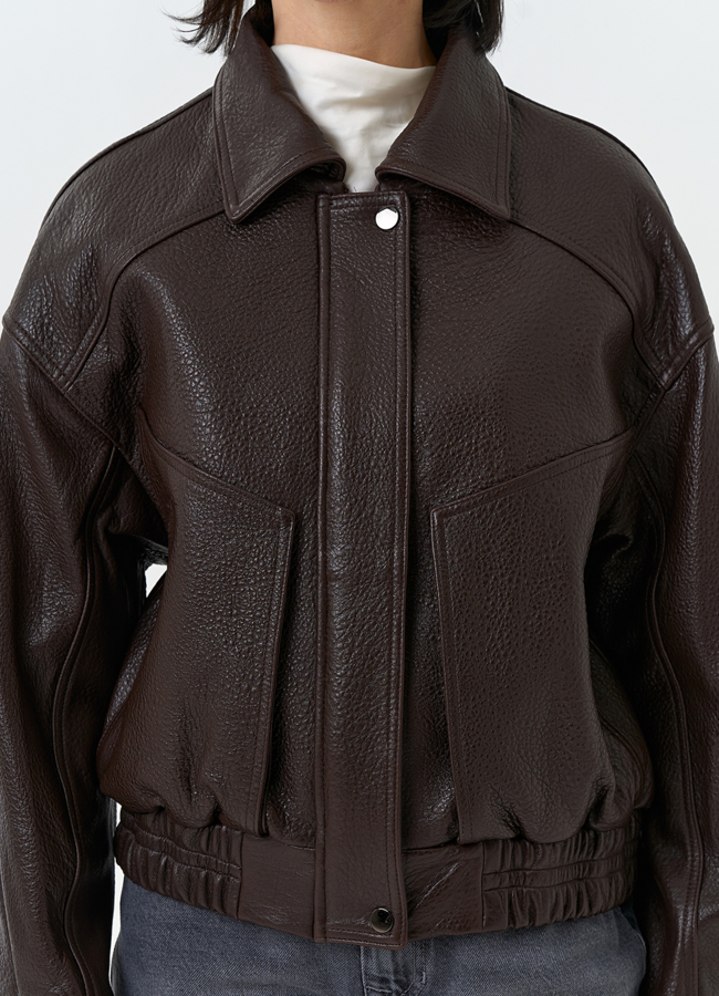 Женская куртка бомбер из натуральной кожи модель № 32527 универмаг малина