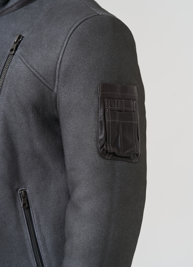 Дубленка мужская  модель № 81628 универмаг малина