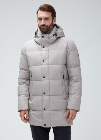 Мужской пуховик с капюшоном 