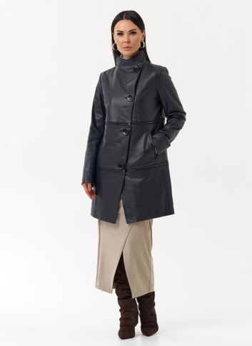 Плащ трансформер из натуральной кожи