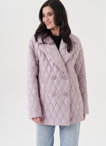 Женское полупальто с английским воротником 