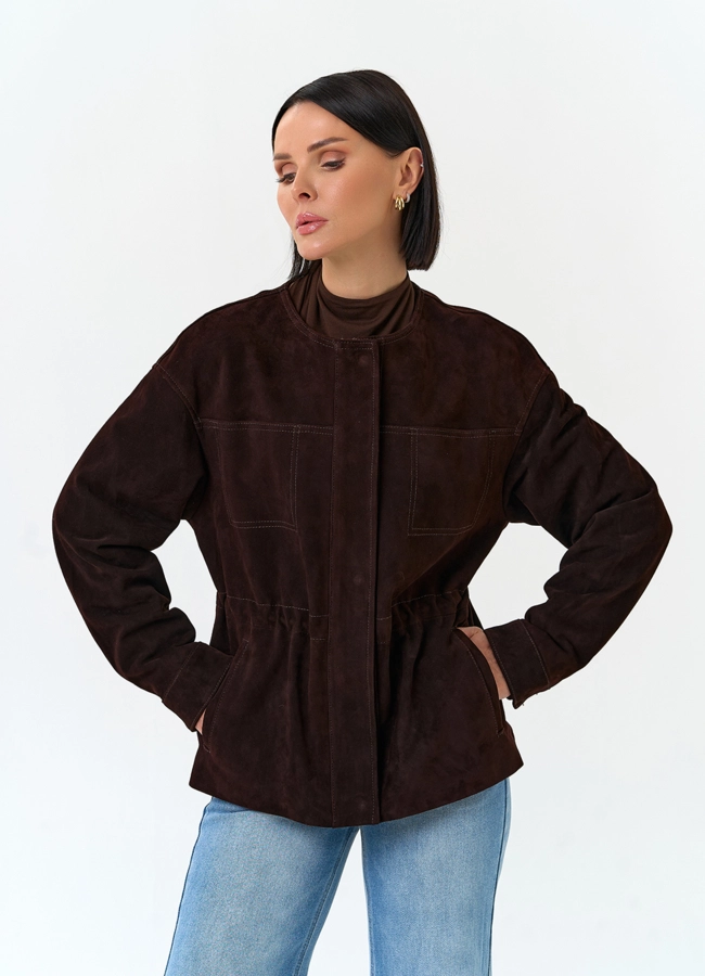 Жакет из натуральной замши модель № 33139 универмаг малина