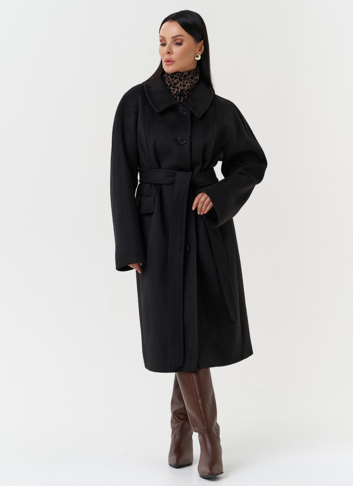 Женское пальто с поясом