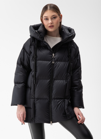 Женский пуховик с капюшоном 